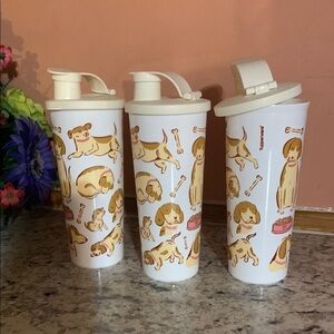 Cute Dog Print Shaker Bottles